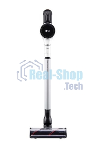 Пылесос вертикальный LG A9N-PRIME белый, питание от аккумулятора, 160 Вт, уборка сухая, пылесборник 0.44 л, работа от АКБ max 50 мин