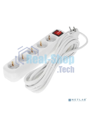 Сетевой фильтр 5bites SP5W-350 5S/3x1.5MM2/16A/ABS/5M/белый