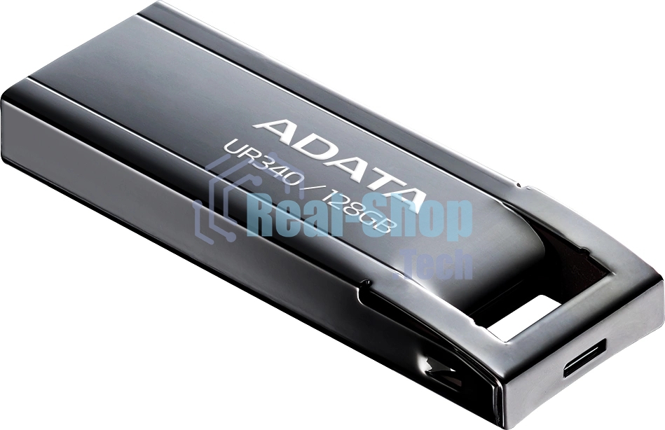 Флешка USB ADATA UR340 (AROY-UR340-128GbK), 128Gb, USB 3.2, R/W 100/30, черный