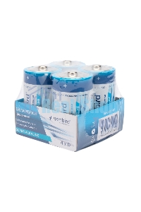 Батарейки щелочные/алкалиновые Gembird Gb-LR20-4B, тип D(LR20), 4шт, коробка