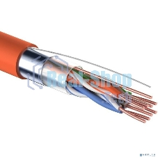 Кабель витая пара Rexant F/UTP, cat.5e, ZH нг(А)-HF, 4PR, 24AWG, INDOOR, SOLID, оранжевый, 305м