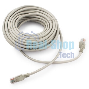 Патч-корд UTP Cablexpert PP6U-15M cat.6, 15м, литой, многожильный, серый