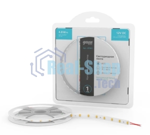 Лента светодиодная Basic Gauss 12V 4,8W/m 312lm/m 4000K IP20 LED 2m 1/100