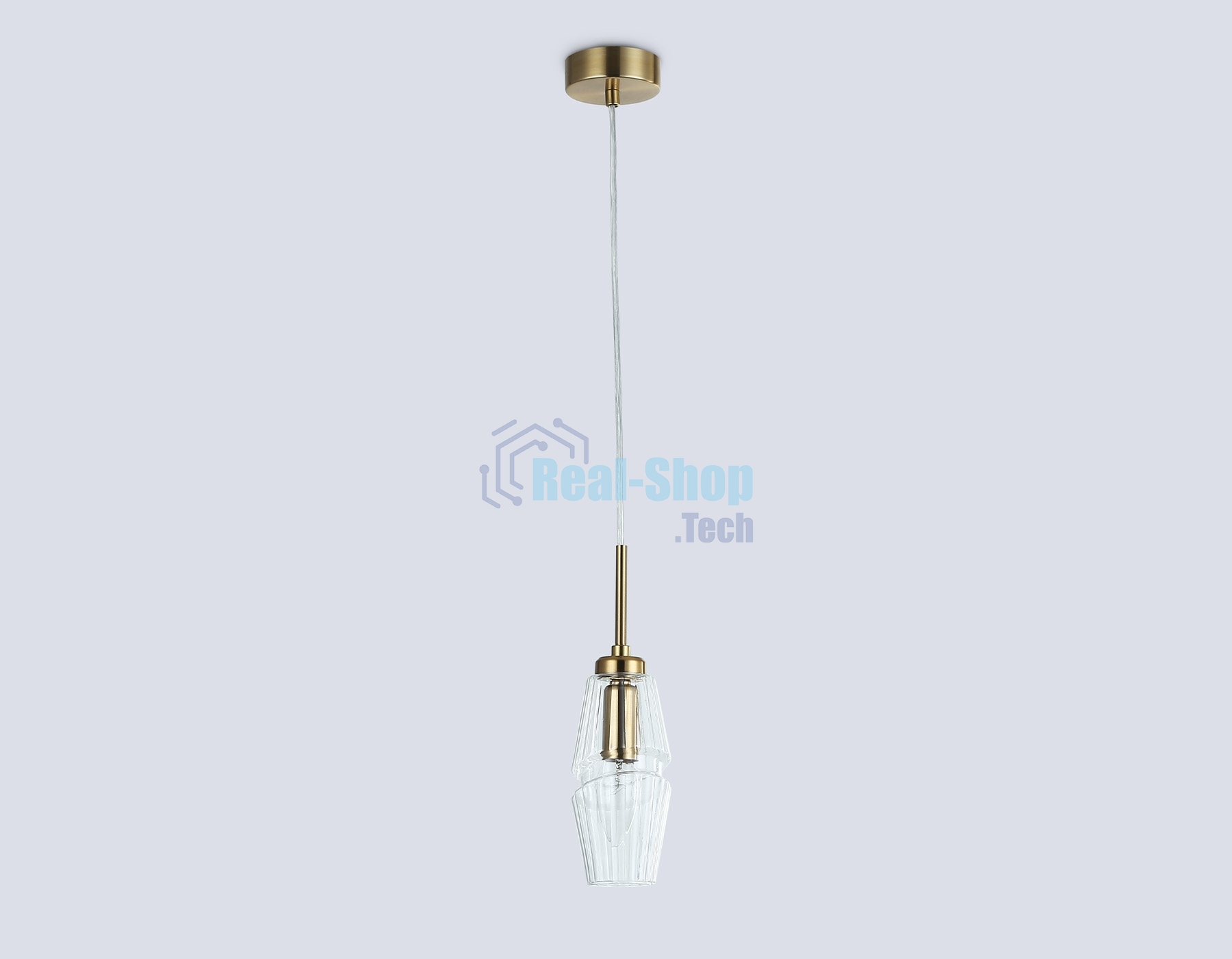 Светильник Ambrella light LH55208 BS/CL латунь/прозрачный E14 max 40W D80*270
