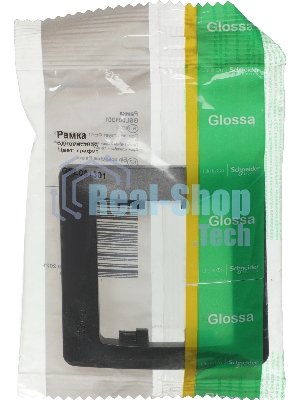 Рамка 1-м Glossa графит SchE GSL001301