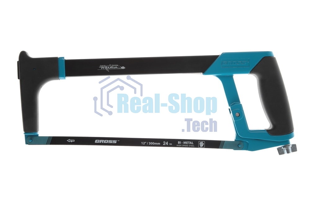 Ножовка Gross 77600 PIRANHA 300 мм по металлу обрезиненная рукоятка и захват