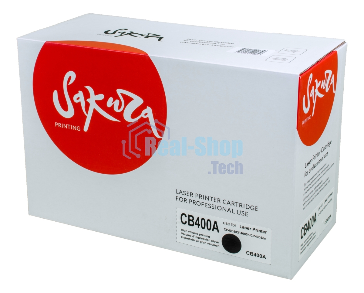 Картридж лазерный Sakura CB400A для HPColor LaserJet CP4005/CP4005n/CP4005dn, черный, 7500 к.