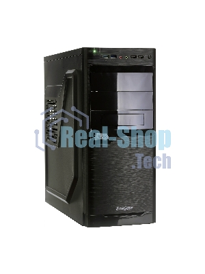 Компьютерный корпус Miditower ExeGate XP-330U Black, ATX, (XP400, Black,120мм), 2хUSB+2хUSB 3.0, Audio
