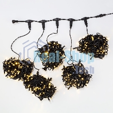 Гирлянда Neon-night LED ClipLight 24V, 5 нитей по 20 метров, цвет диодов теплый белый