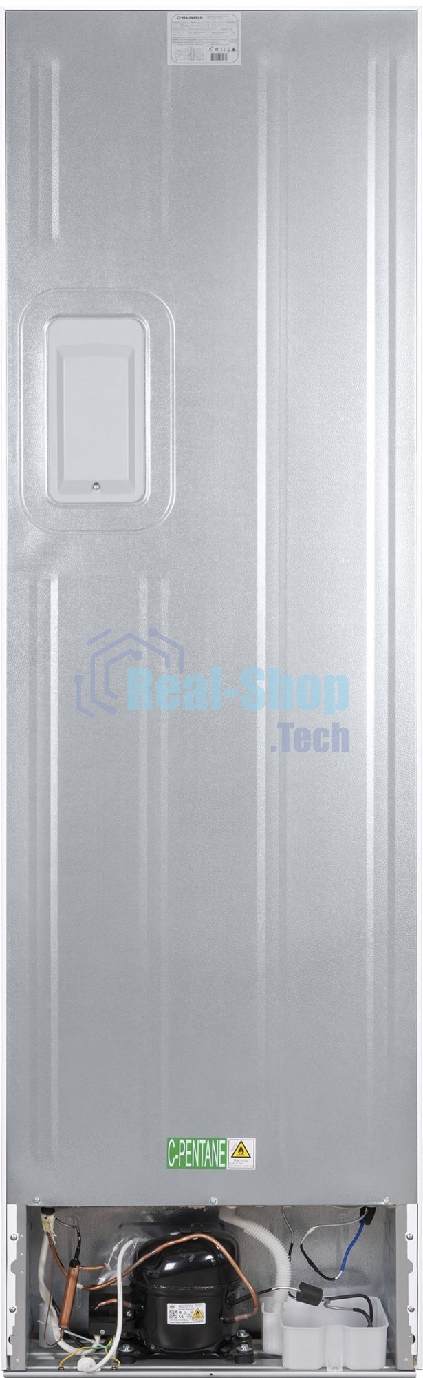 Холодильник Maunfeld MFF200NFW белый глянц. двухкамерный 271/106л морозилка снизу