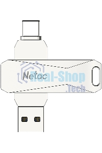 Флешка USB Netac U782C NT03U782C-128G-30PN dual USB 3.0+TypeC 128Gb, retail version