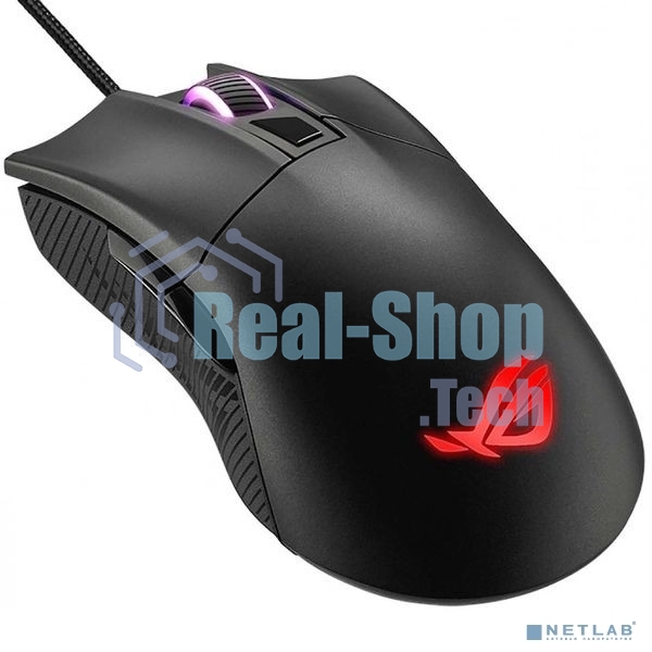 Мышь проводная ASUS ROG Gladius II Core черный, 6200 dpi, USB, кнопки - 6