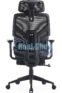 Кресло офисное Cactus CS-CHR-MC01-GYBK серый, сиденье черный, с подголов.