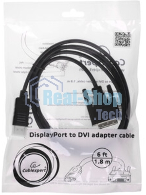 Кабель-переходник Cablexpert DisplayPort (M) в DVI-D (M) 1.8м (CC-DPM-DVIM-6)