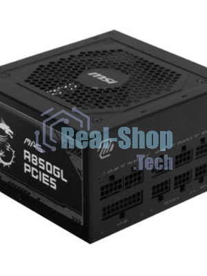 Блок питания MSI MAG A850GL PCIE5, 850W, 80 PLUS Gold, полностью модульный, ATX 3.0, PCIE5