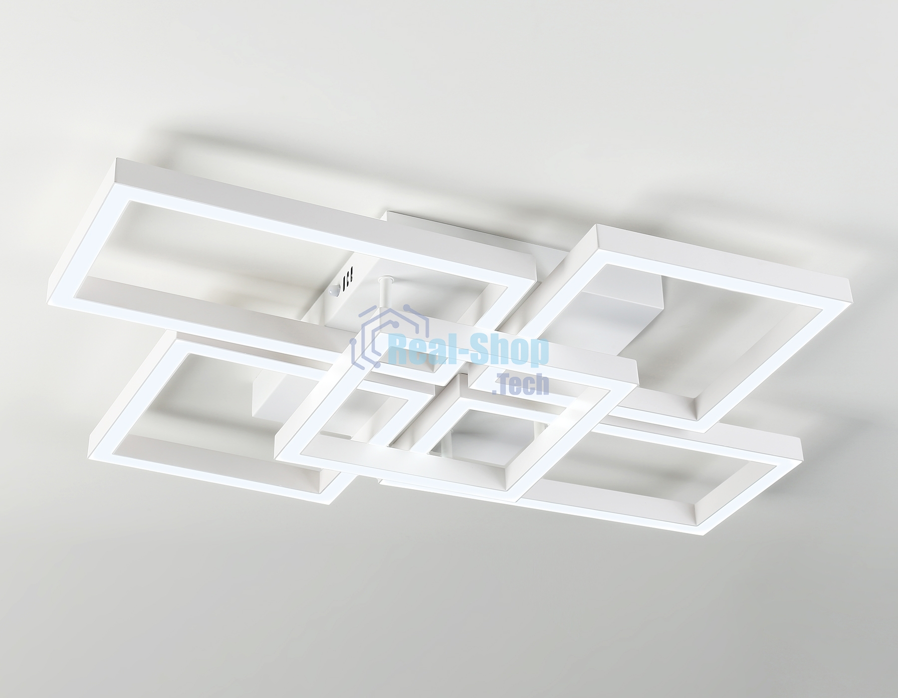 Потолочный светодиодный светильник Ambrella light FA1011/4+1 WH белый 90W 3000K-6400K 710*490*95 (ПДУ ИК)