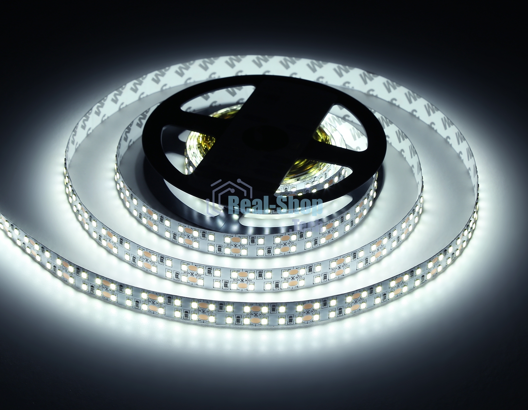 Светодиодная лента Ambrella light GS1703 2835 240Led/ 24W m/ 12V IP20 6500K/ 5000*10*1.2mm (2 конт.)