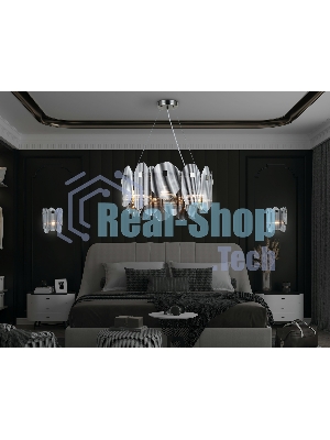 Светильник Ambrella light LH31201/6 SN/SM сатин никель/дымчатый E14*6 max 40W D510*270