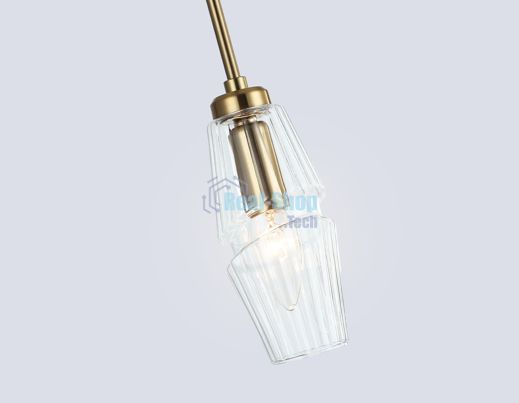Светильник Ambrella light LH55208 BS/CL латунь/прозрачный E14 max 40W D80*270