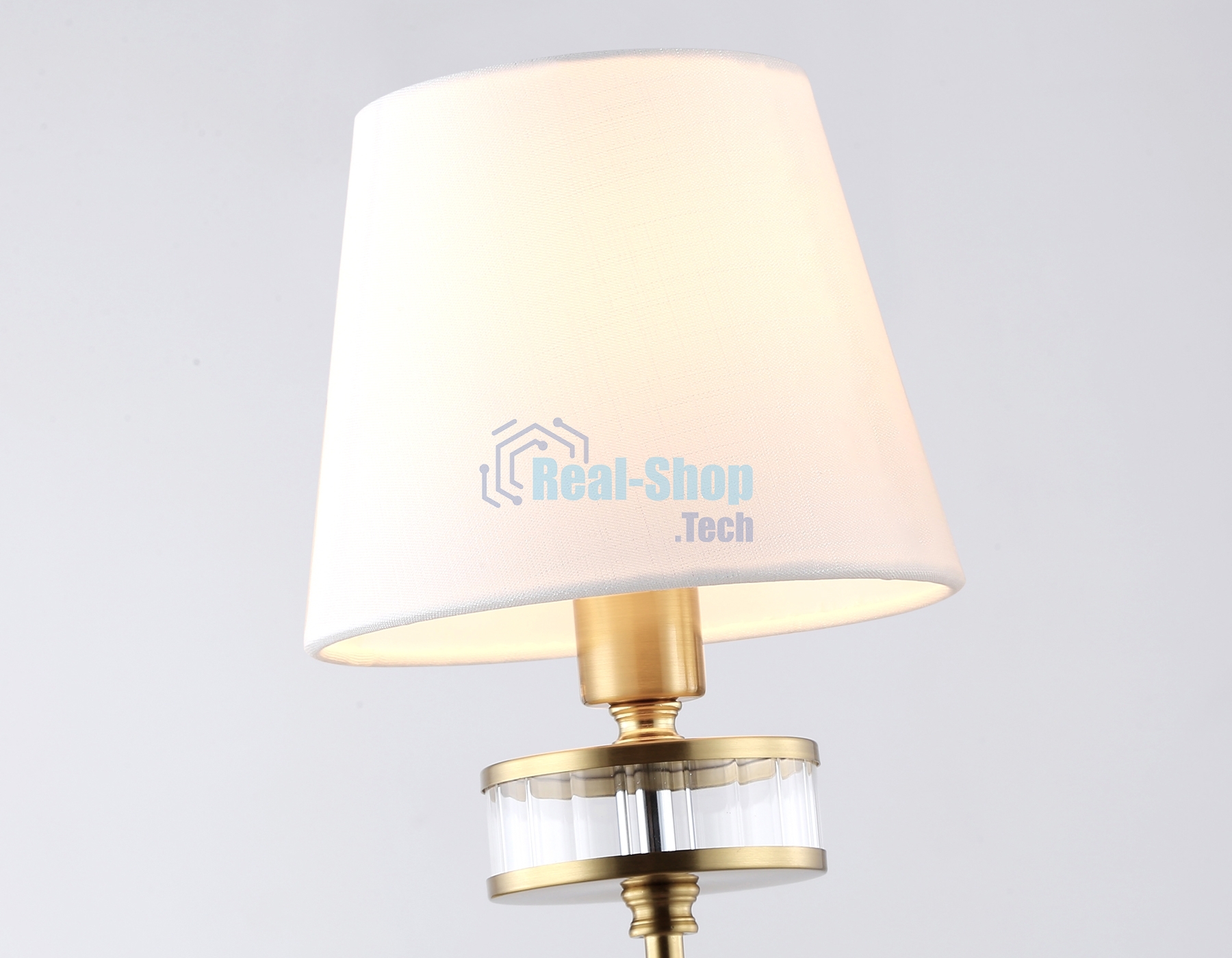 Настенный светильник Ambrella light LH71255 BS/WH латунь/белый E14 max 40W 210*160*310