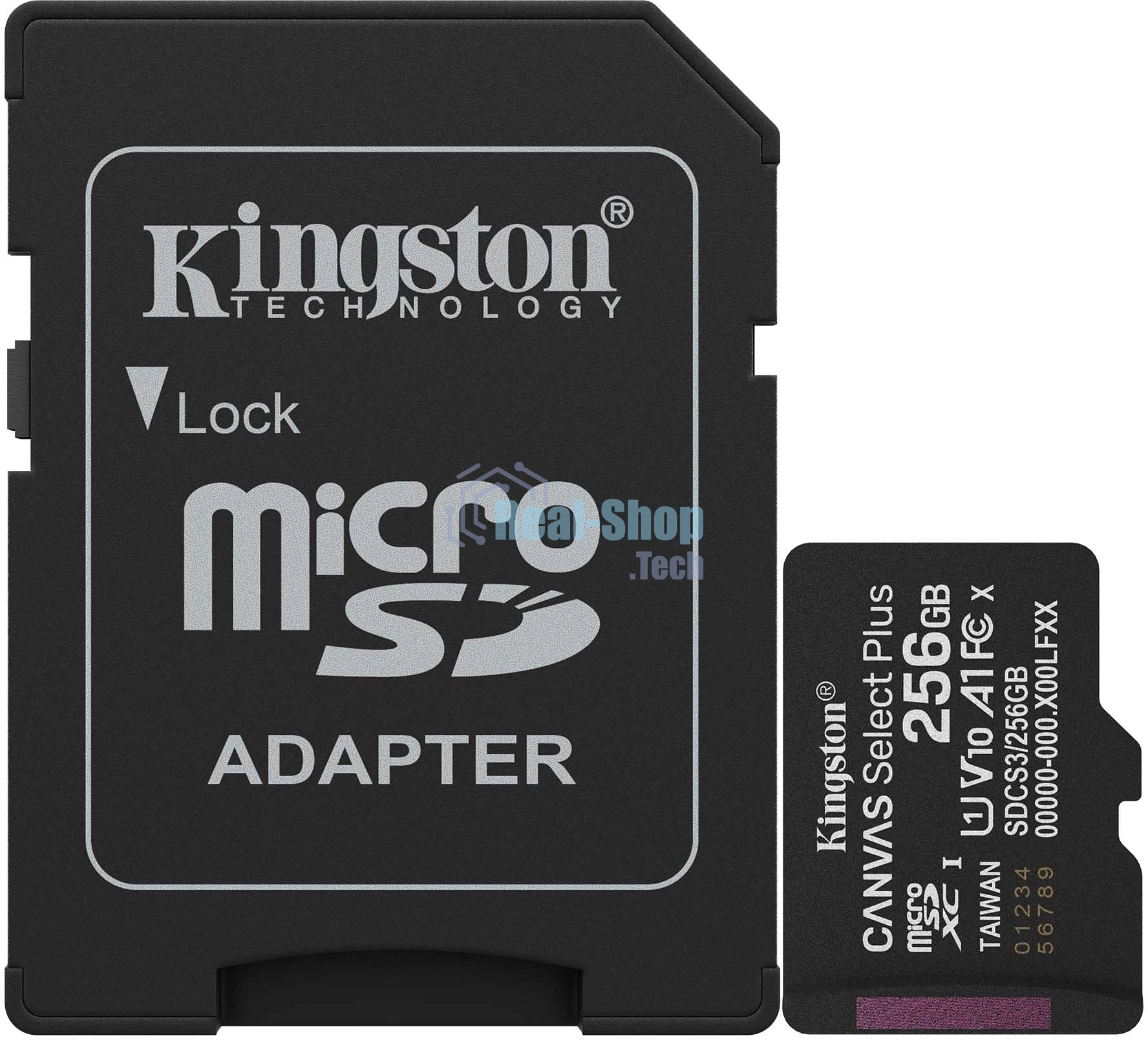 Флеш карта microSDXC 256Gb Kingston SDCS3/256Gb Canvas Select Plus + adapter