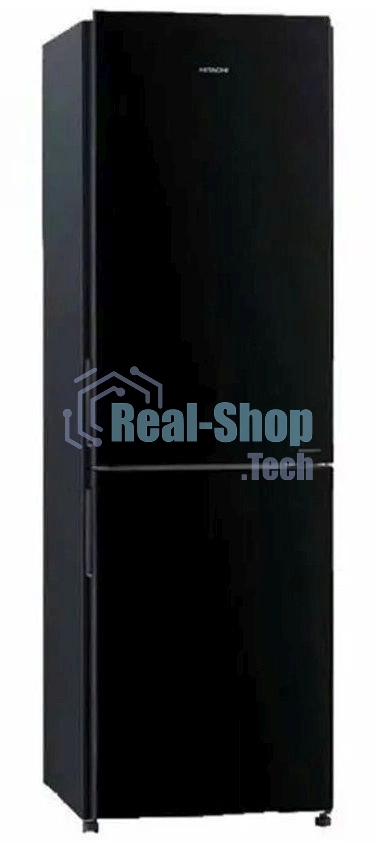 Холодильник Hitachi R-BG410PUC6 GbK черный двухкамерный 215/105л морозилка снизу, No Frost