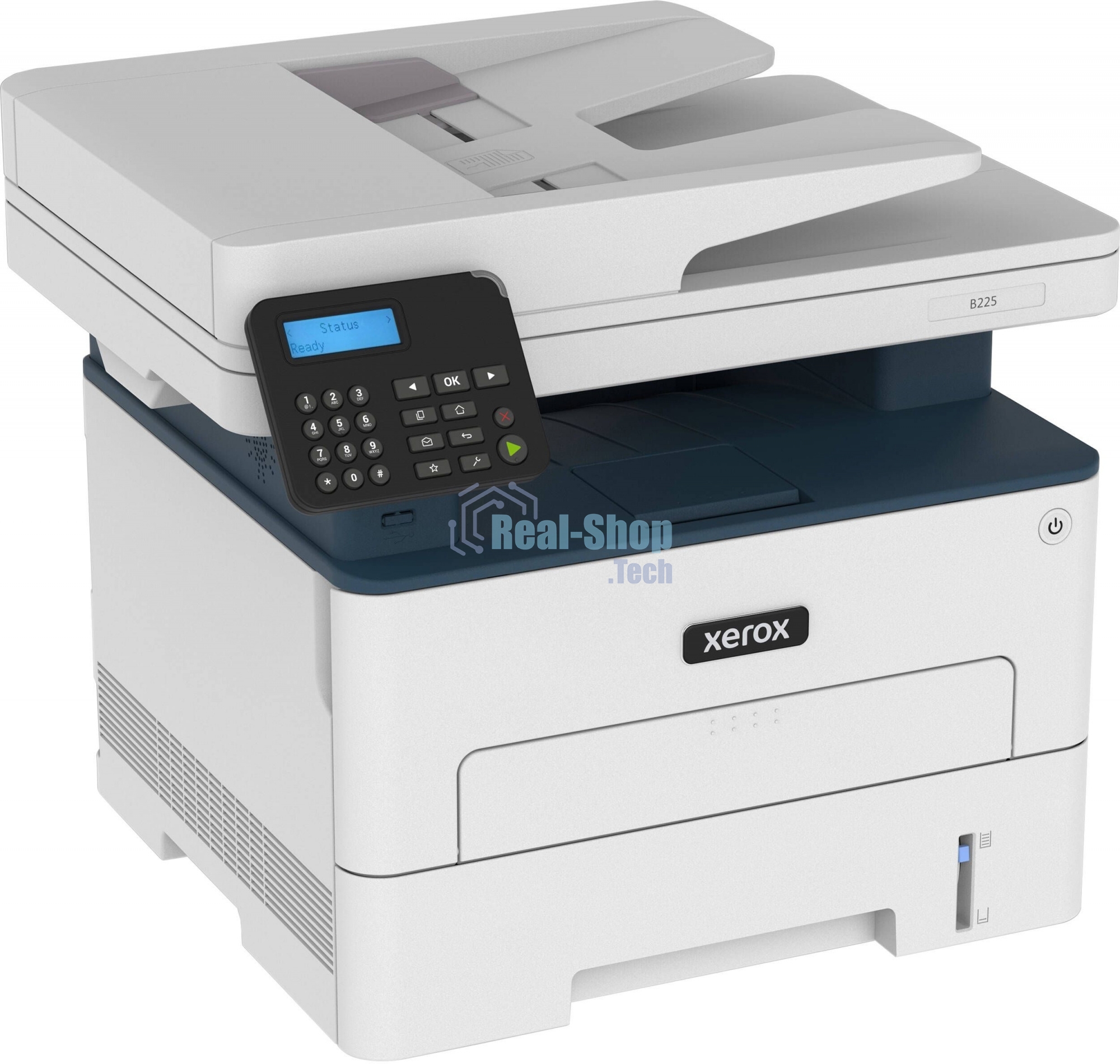 МФУ лазерное Xerox B225 (B225V_DNI), A4, ч/б, печ. до 34 стр/мин., скан. до 23 стр/мин. (ч/б) 7 стр/мин. (цвет), 600x600dpi, USB, RJ-45, Wi-Fi