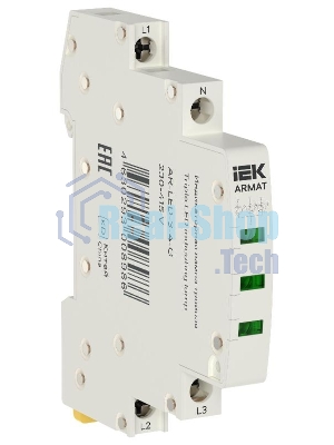 Лампа индикаторная тройная LED 230-415В AC зел. ARMAT IEK AR-LED-3-4-G