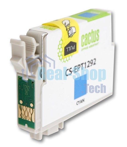 Картридж струйный Cactus CS-EPT1292 (T1292) голубой (10 мл) для Epson Stylus Office B42/BX305/BX305F/BX320/BX525/BX625/SX420/SX425