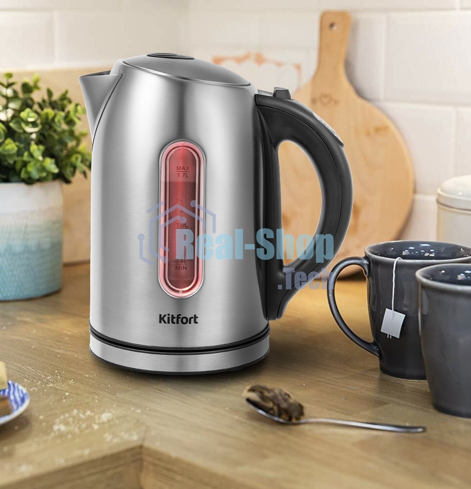 Чайник электрический Kitfort КТ-6106 Мощность 1850–2200 Вт.Емкость 1,7 л.Режимы нагрева от 40 до 90 °С