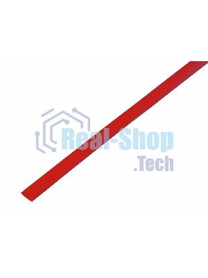 Трубка термоусадочная Rexant 5.0/2.5 1м красный