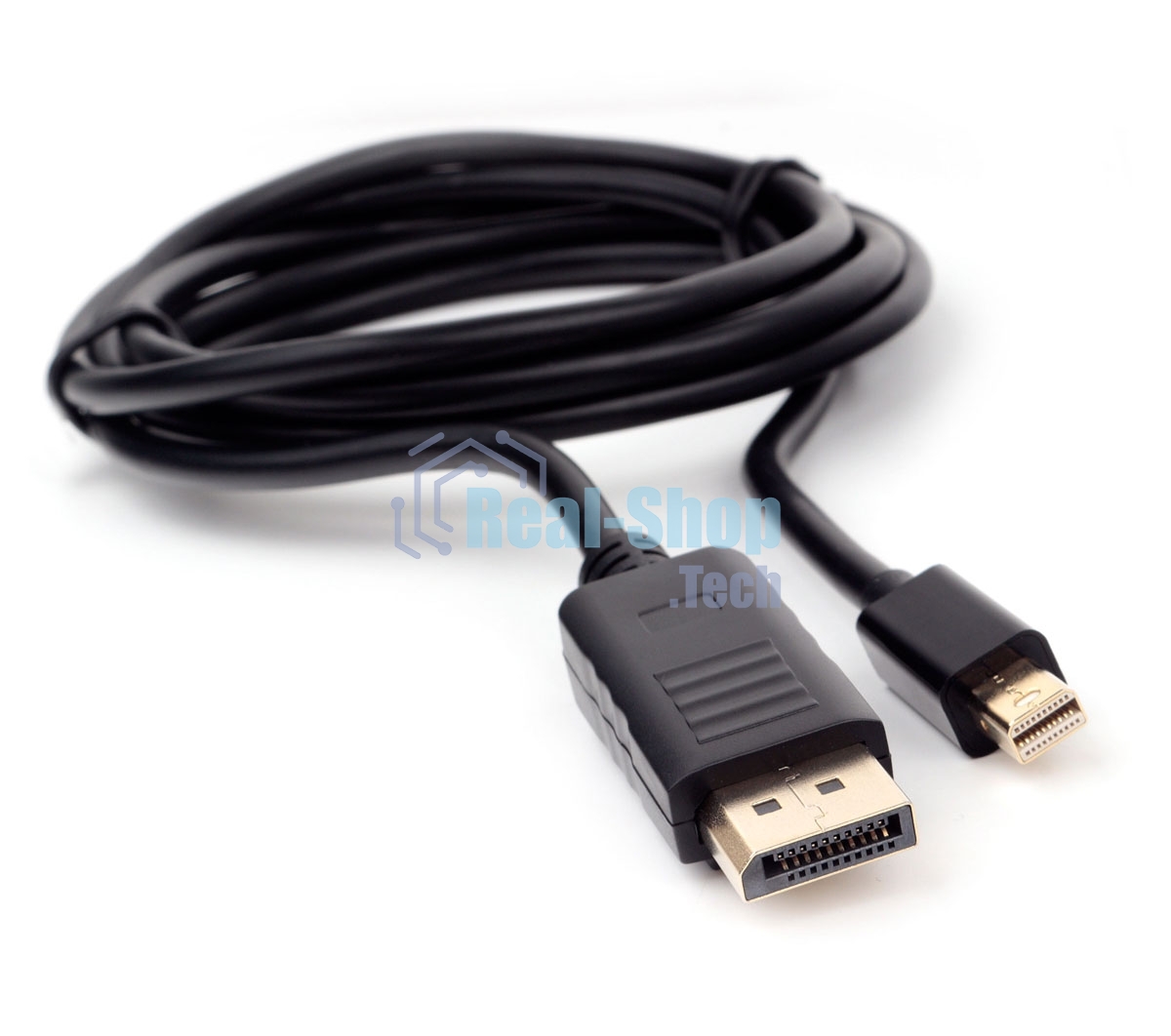 Кабель miniDP<->DP Cablexpert CCP-mDP2-6, 20M/20M, v.1.2, 4K, 1.8м, черный, позол.разъемы, пакет