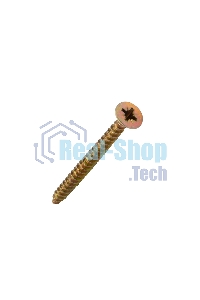 Саморез универсальный Kranz 5х60, желтый цинк, пакет (10шт.)