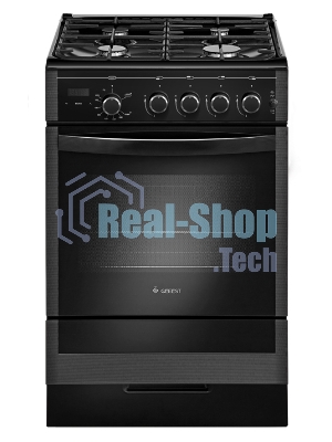 Плита газовая Gefest ПГ 5300-03 0046 черный, конфорок 4 шт, духовка 52 л, 50 см x 85 см x 58.5 см