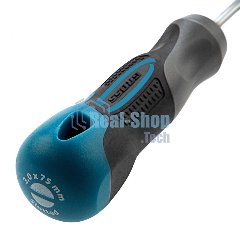 Отвертка Gross 12101 SL3,0 x 75 мм S2, трехкомпонентная рукоятка