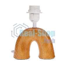 Светильник декоративный настольный Форте, основание дуга под золотой мрамор, бежевый абажур, цоколь Е27, 60Вт