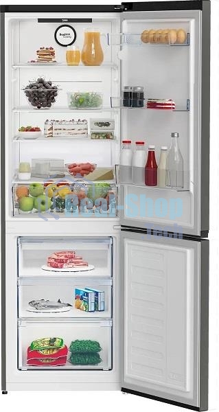 Холодильник Beko B3RCNK362HG серый двухкамерный 220/100л морозилка снизу, No Frost