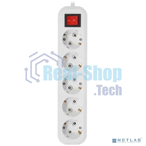 Сетевой фильтр 5bites SP5W-350 5S/3x1.5MM2/16A/ABS/5M/белый