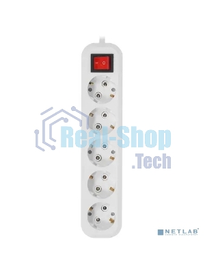 Сетевой фильтр 5bites SP5W-350 5S/3x1.5MM2/16A/ABS/5M/белый