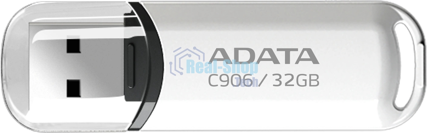 Флешка USB ADATA C906 (AC906-32G-RWH), 32Gb, USB 2.0, R/W 15/5, белый