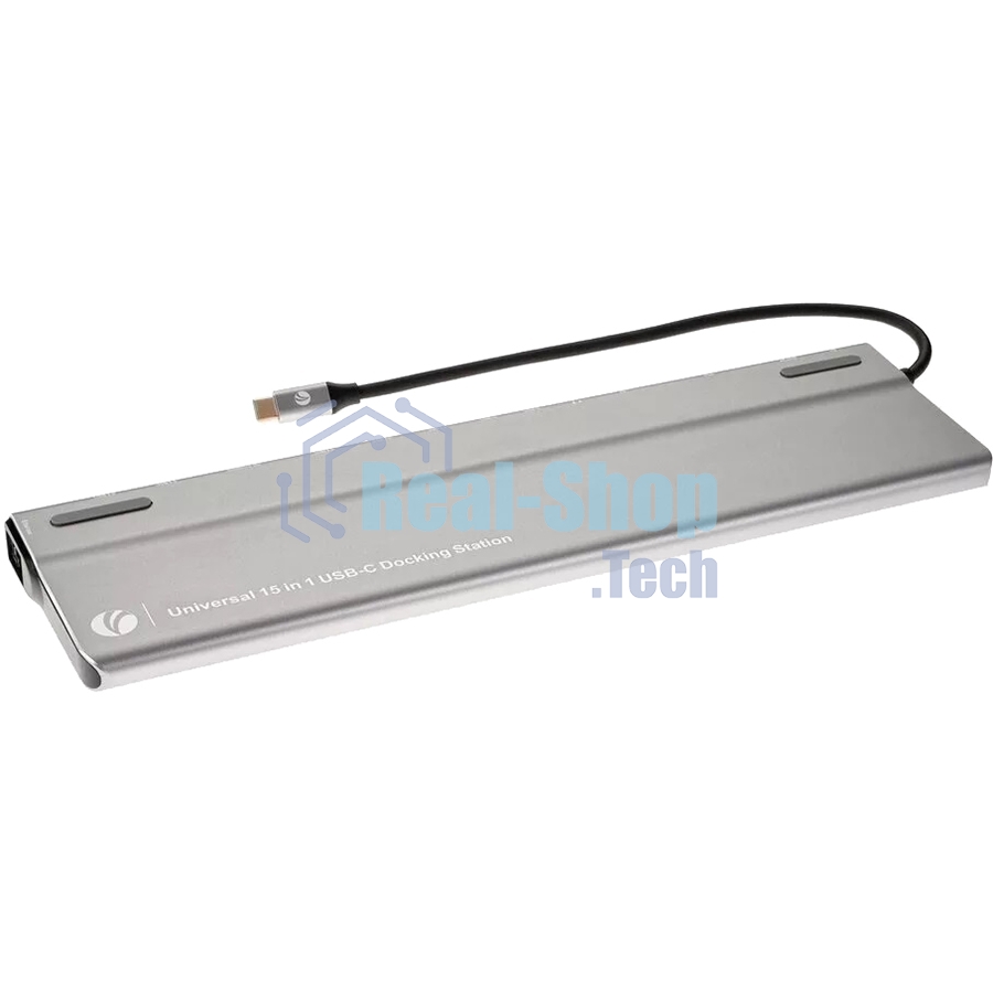 Адаптер VCOM TypeC -->3*USB3.0+2*USB2.0+VGA+RJ45+SD+TF+AUD+HDMI+DP+2*USB3.1 Data+PD