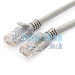 Патч-корд UTP Cablexpert PP6U-15M cat.6, 15м, литой, многожильный, серый