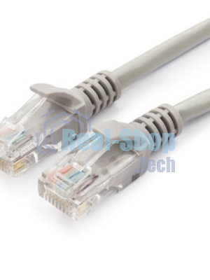 Патч-корд UTP Cablexpert PP6U-15M cat.6, 15м, литой, многожильный, серый