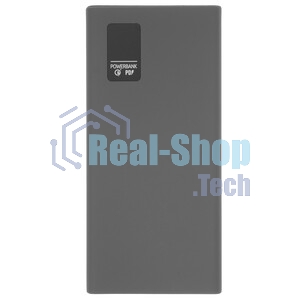 Портативный аккумулятор OLMIO QR-10, 10000mAh, 22.5W, QuickCharge3.0/PowerDelivery, LCD, серый