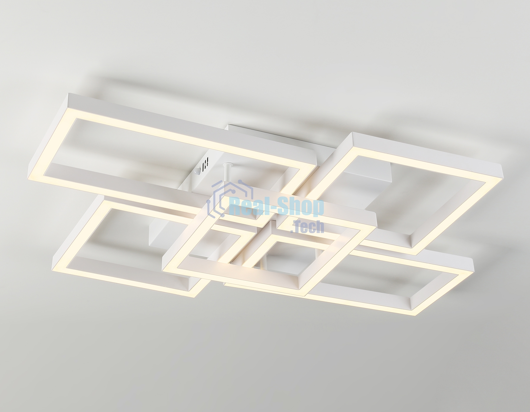 Потолочный светодиодный светильник Ambrella light FA1011/4+1 WH белый 90W 3000K-6400K 710*490*95 (ПДУ ИК)