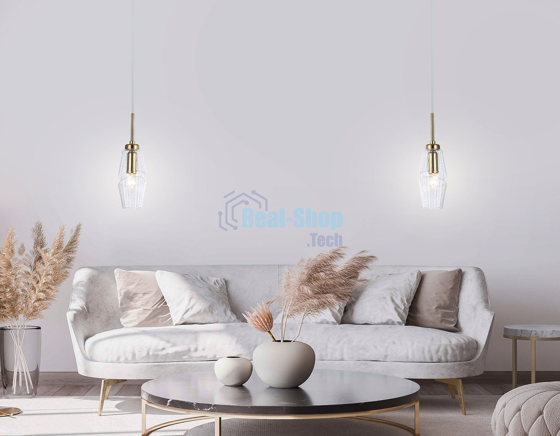 Светильник Ambrella light LH55208 BS/CL латунь/прозрачный E14 max 40W D80*270