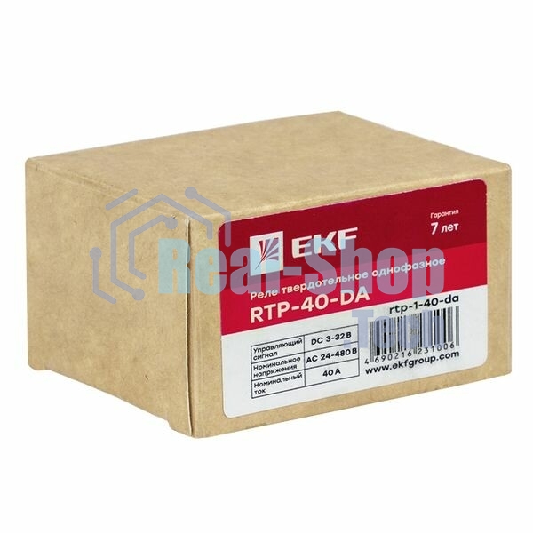 Реле твердотельное однофазное RTP-40-DA PROxima EKF rtp-1-40-da