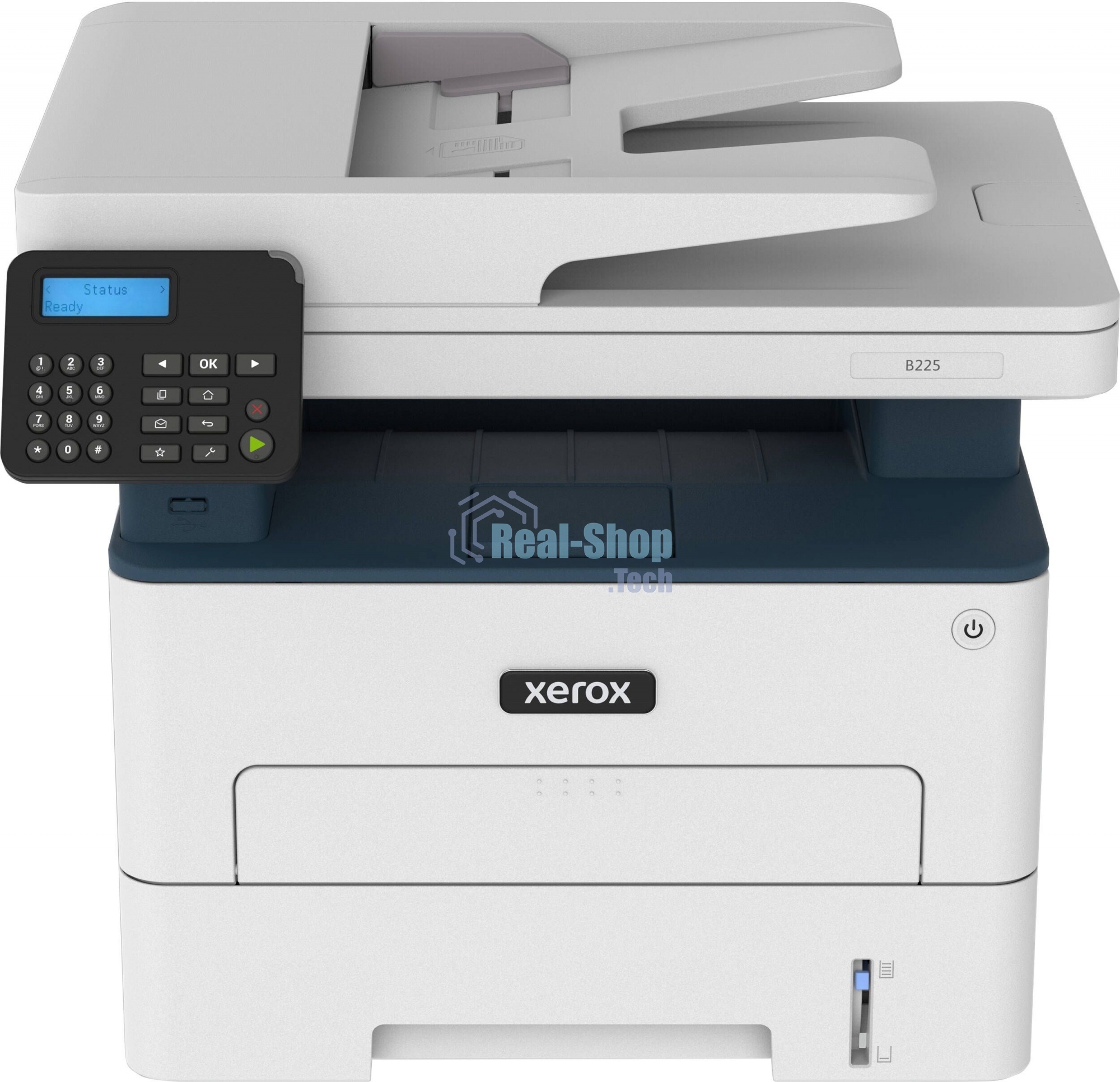 МФУ лазерное Xerox B225 (B225V_DNI), A4, ч/б, печ. до 34 стр/мин., скан. до 23 стр/мин. (ч/б) 7 стр/мин. (цвет), 600x600dpi, USB, RJ-45, Wi-Fi