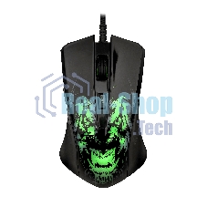Мышь проводная Qumo Rampage M49 черный, 3200 dpi, USB, кнопки - 6