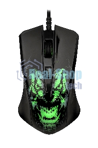 Мышь проводная Qumo Rampage M49 черный, 3200 dpi, USB, кнопки - 6